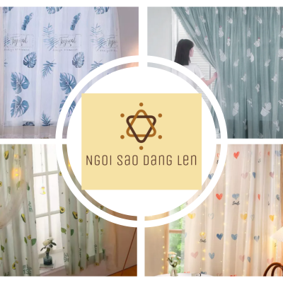 Rèm cửa dán tường chống nắng, rèm cửa dán trang trí cửa sổ 