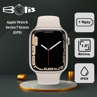 Apple Watch Series 7 41mm (GPS) Viền nhôm dây cao su | Chính hãng VN/A