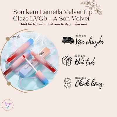Son kem Lameila Velvet Lip Glaze LVG6 - A Son Velvet  